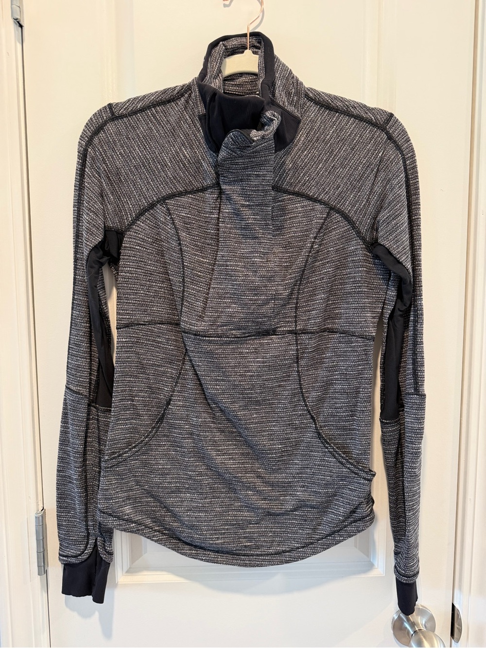lululemon athletica Gray Half-Zip winter running Pullover